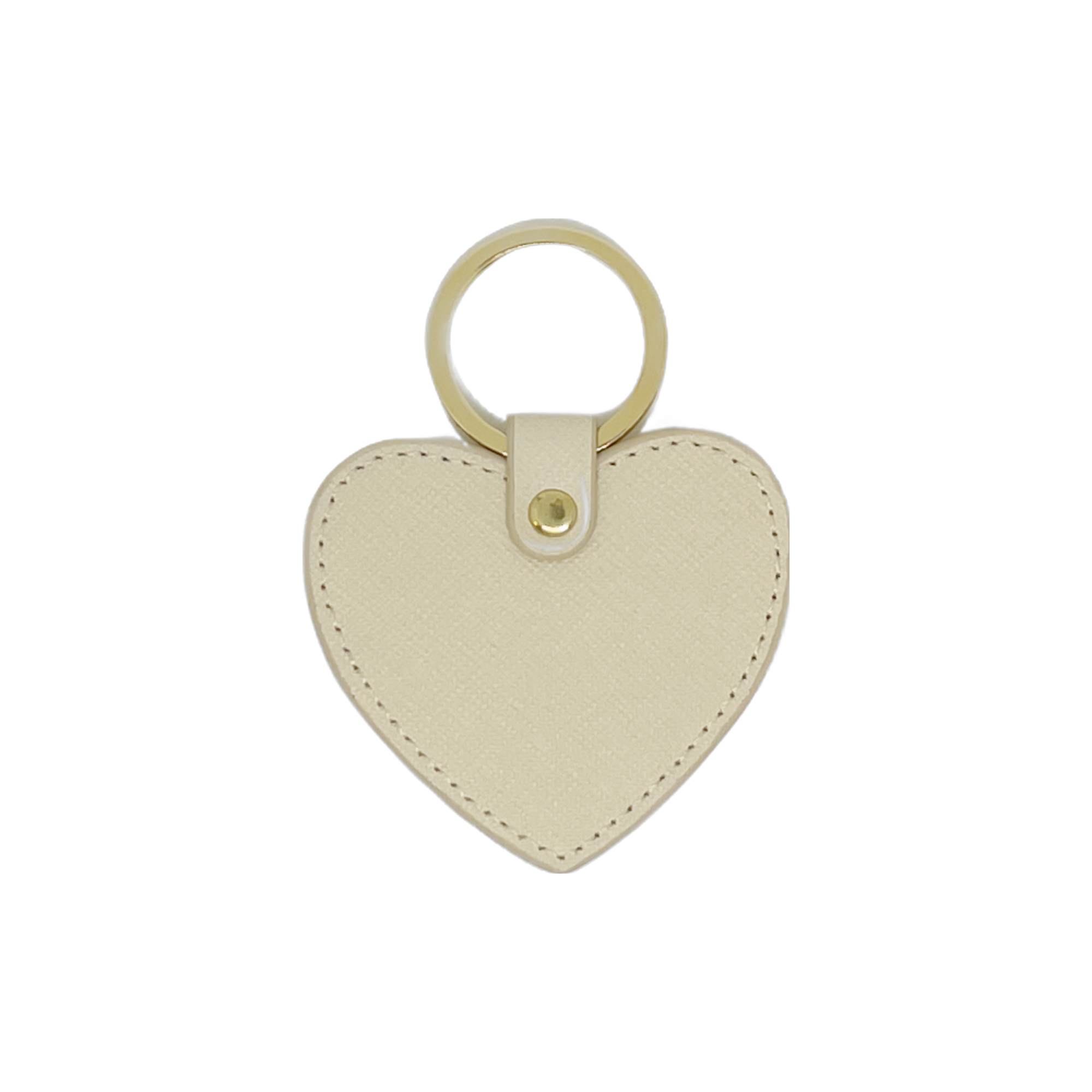 Miss Olivia Heart Keyring Vanilla