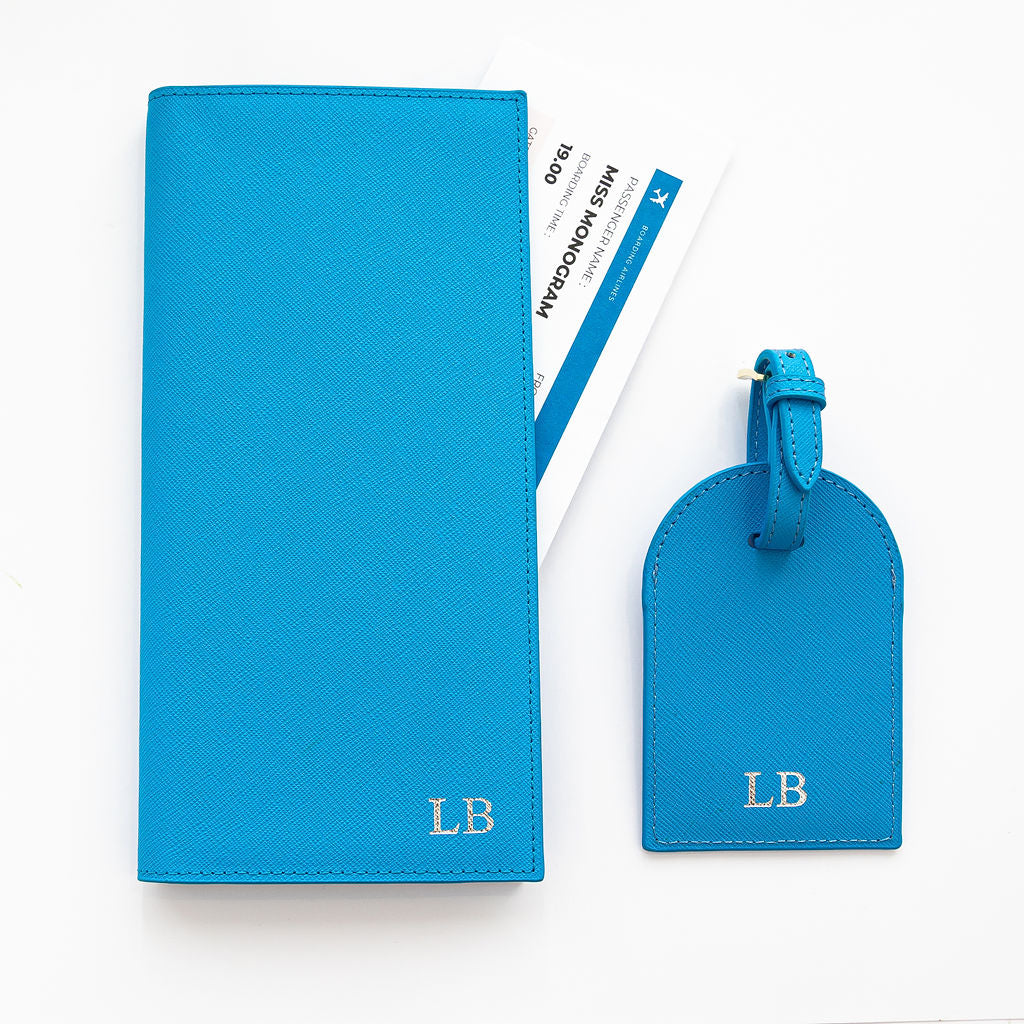 Miss Sadie Passport Wallet Mediterranean Blue