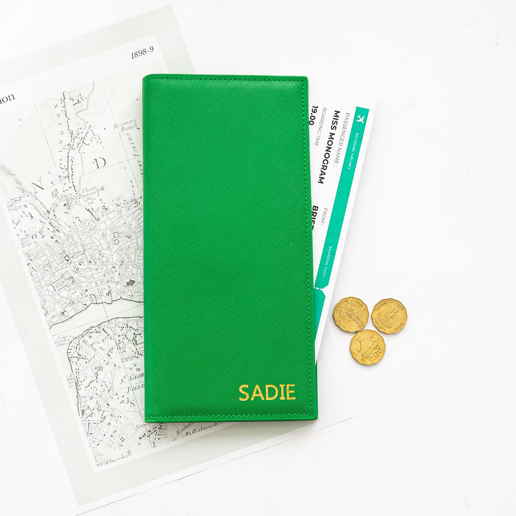 Miss Sadie Passport Wallet Island Green