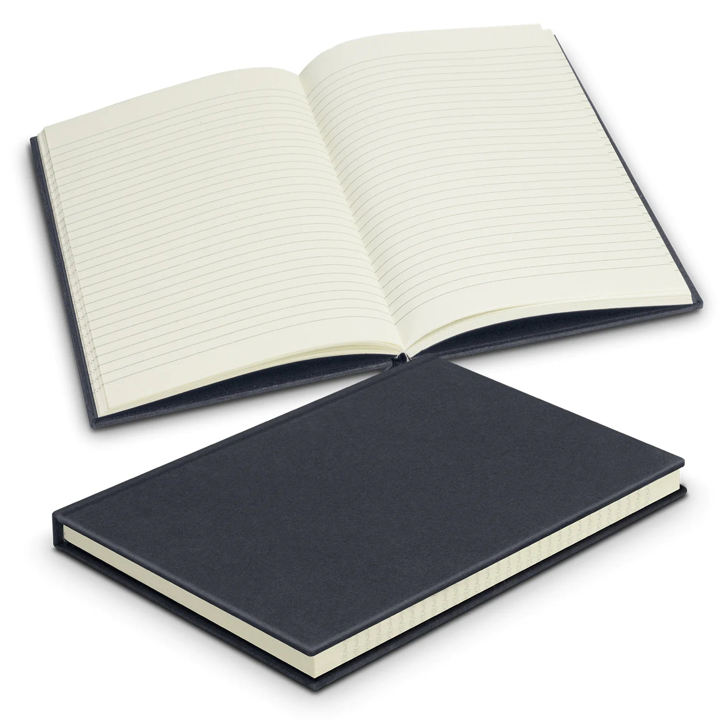 Mr William Repurposed Cotton Notebook Navy