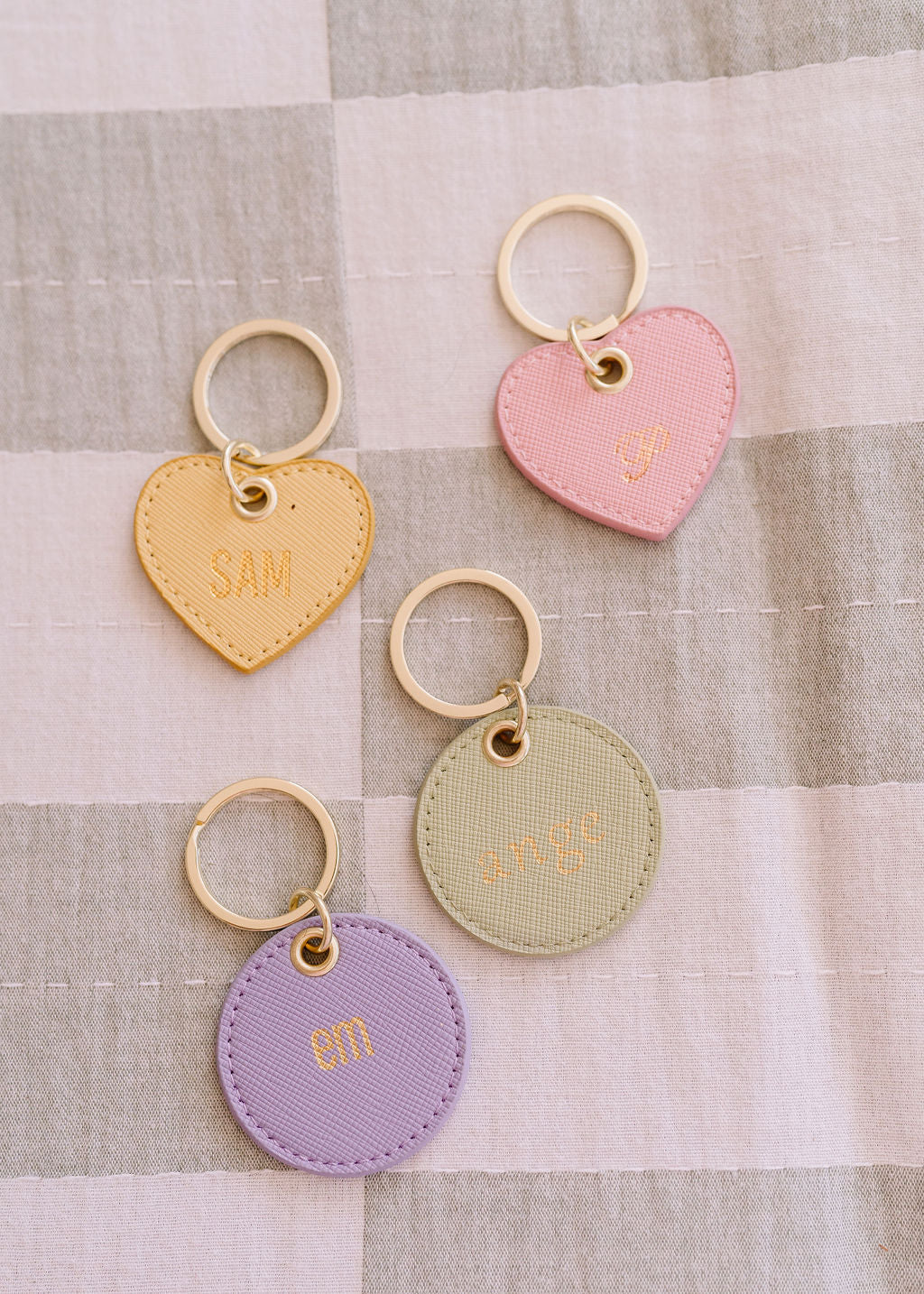 Miss Poppy Heart Keyring Perfect Pink