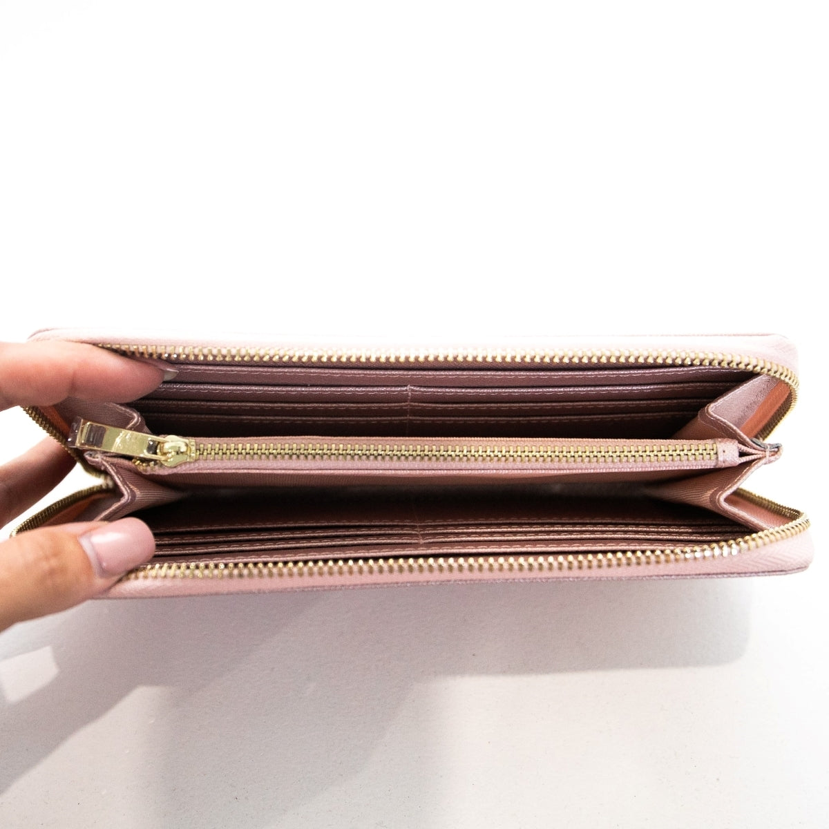 Miss Betty Leather Wallet Rose Gold
