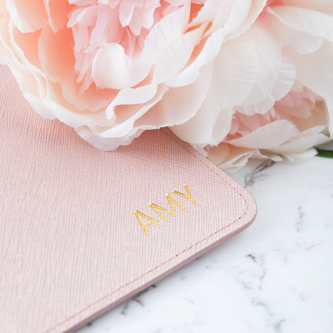 Miss London Pouch Metallic Rose Gold